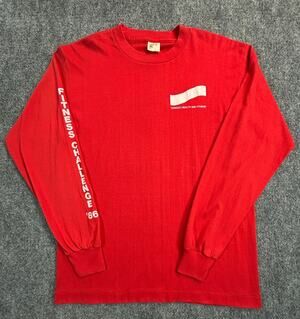 Vintage 1986 Conoco Health Fitness Challenge USA Single Stitch T Shirt L